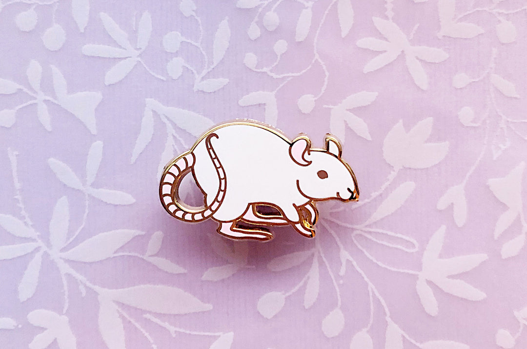 Fancy Rat Enamel Pin