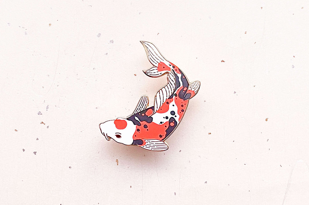 Doitsu Sanke Koi Enamel Pin