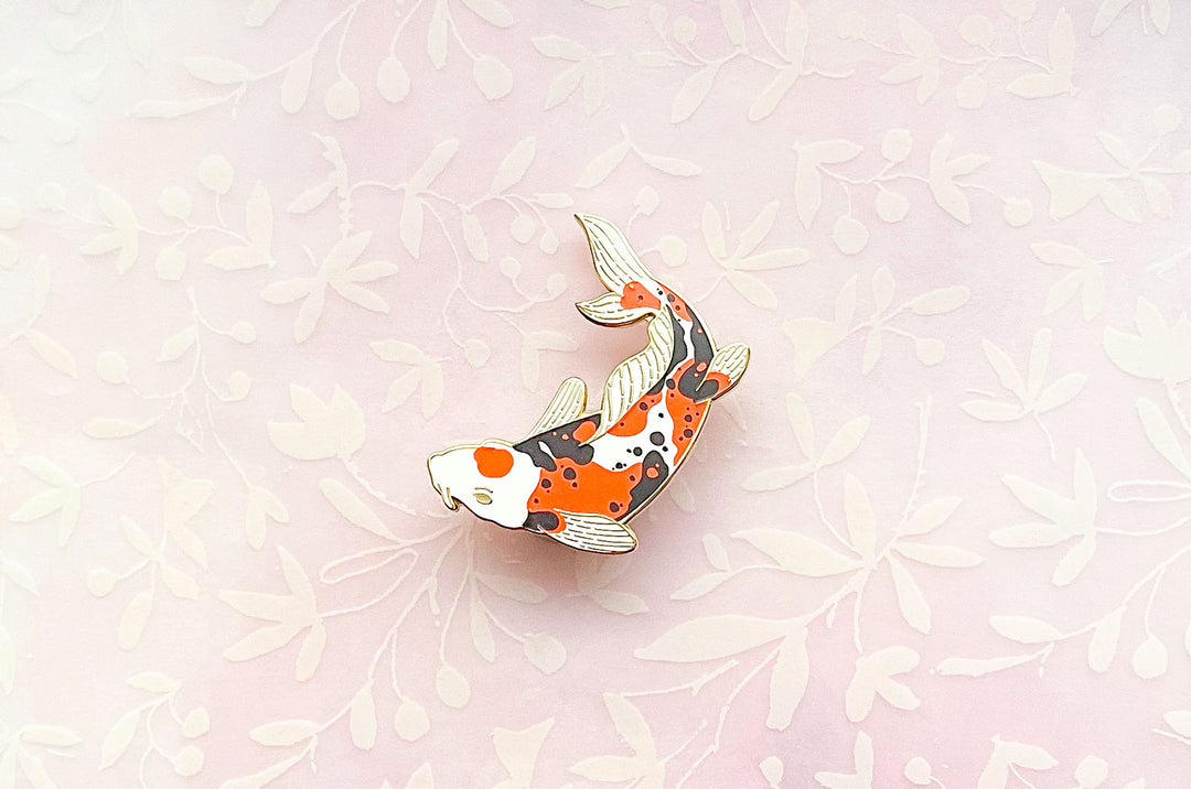 Doitsu Sanke Koi Enamel Pin