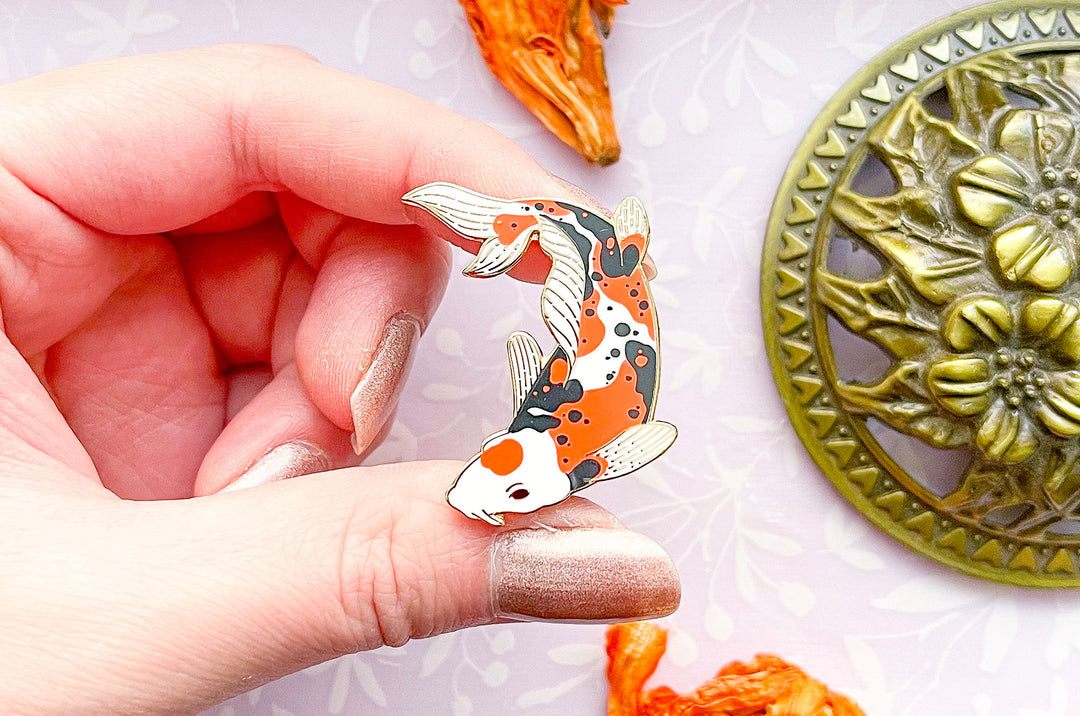 Doitsu Sanke Koi Enamel Pin