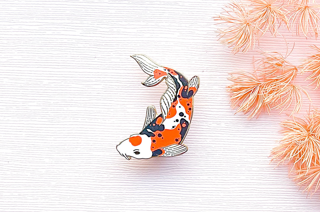 Doitsu Sanke Koi Enamel Pin