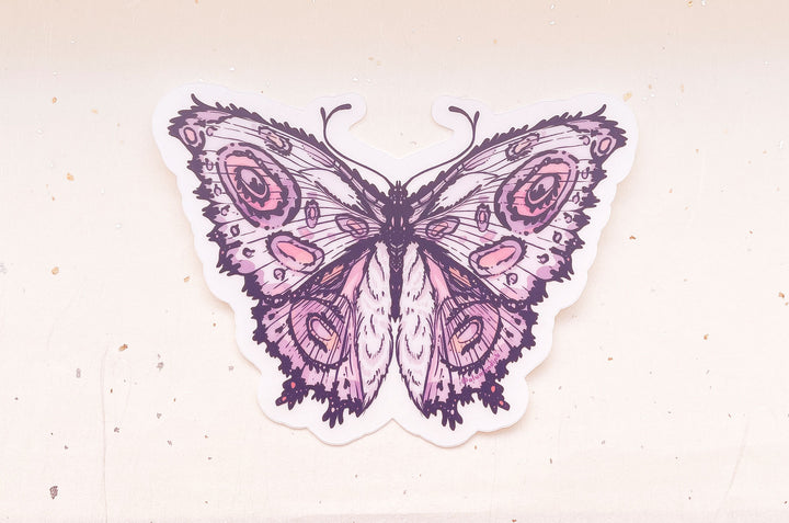 Fantasy Butterfly Clear Vinyl Sticker