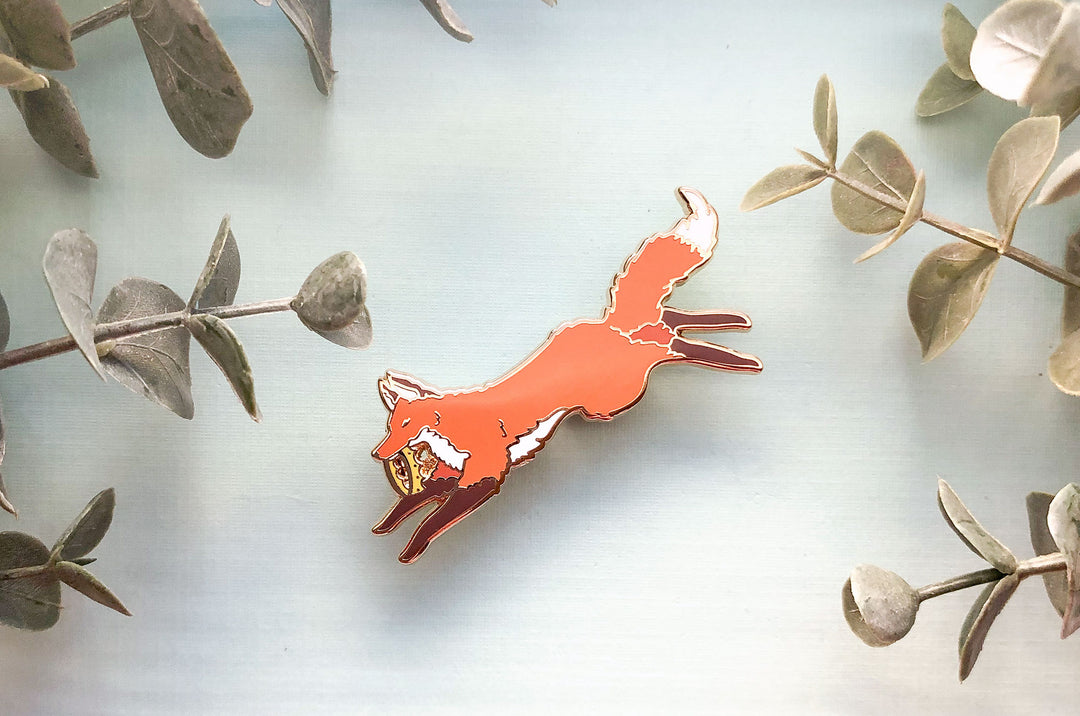 Red Fox Usurper Enamel Pin