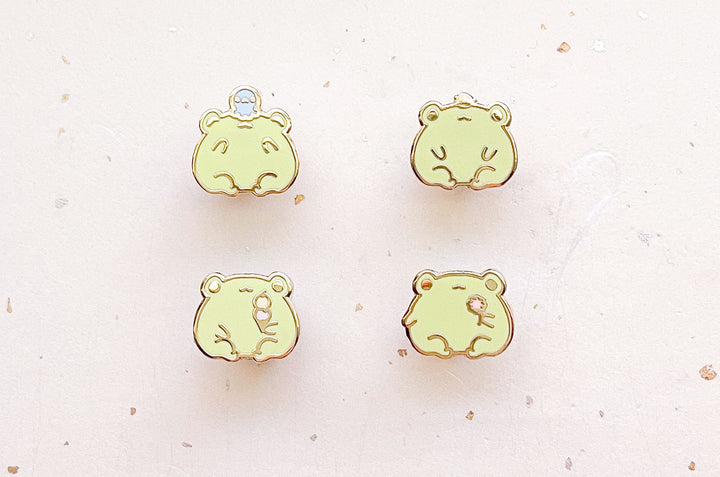 Mini Frogs Board Filler Enamel Pin Set