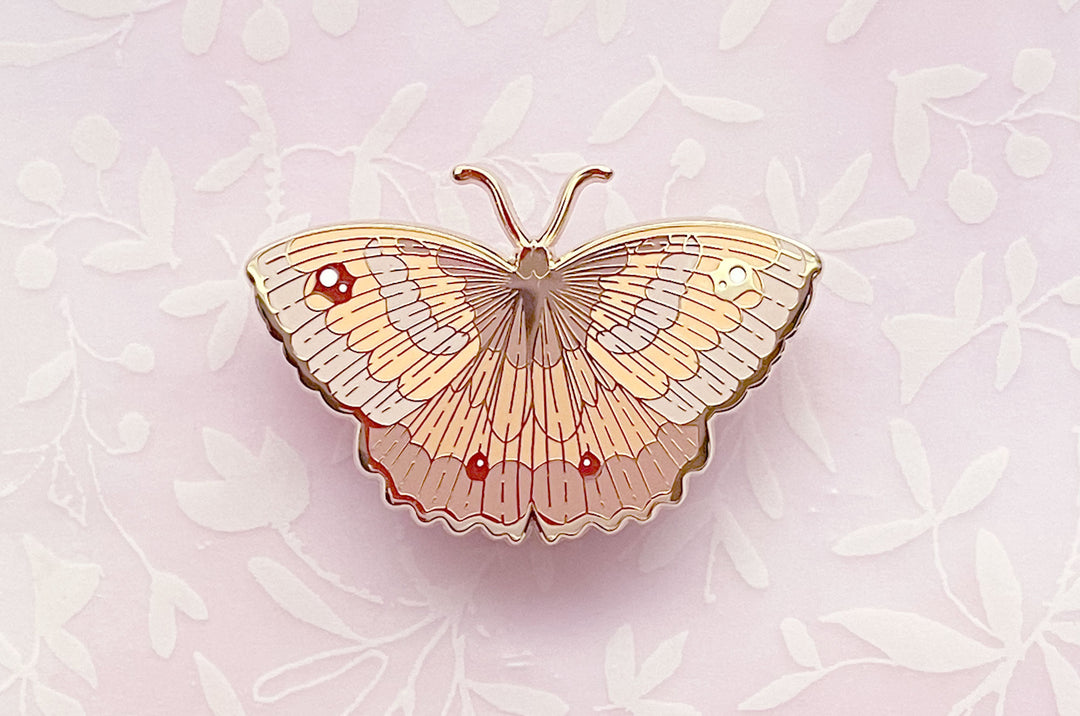 Gatekeeper Butterfly (Pyronia tithonus) Enamel Pin