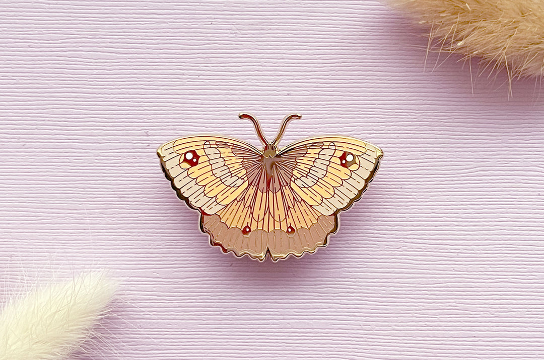 Gatekeeper Butterfly (Pyronia tithonus) Enamel Pin