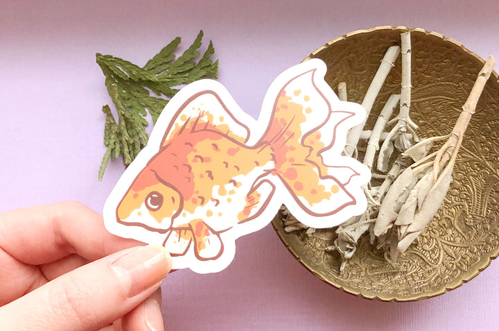 Goldfish Clear Vinyl Sticker
