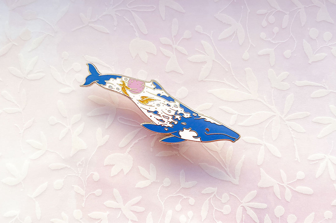 Sunrise Gray Whale (The Radiant Sky) Pin