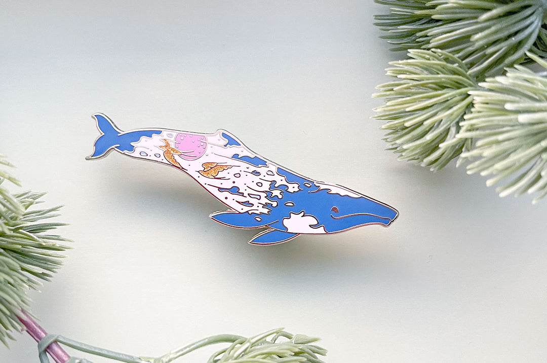 Sunrise Gray Whale (The Radiant Sky) Pin