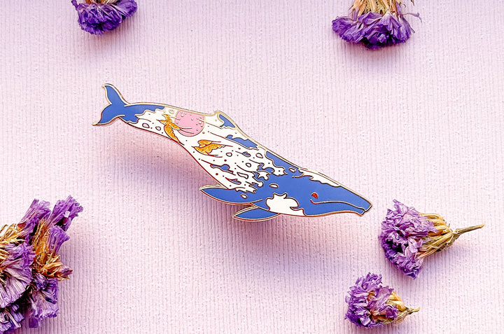 Sunrise Gray Whale (The Radiant Sky) Pin