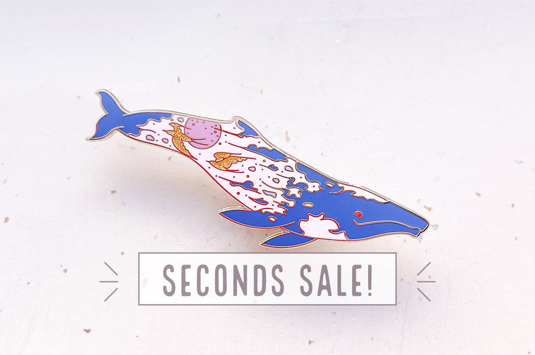 Sunrise Gray Whale Pin (Seconds)