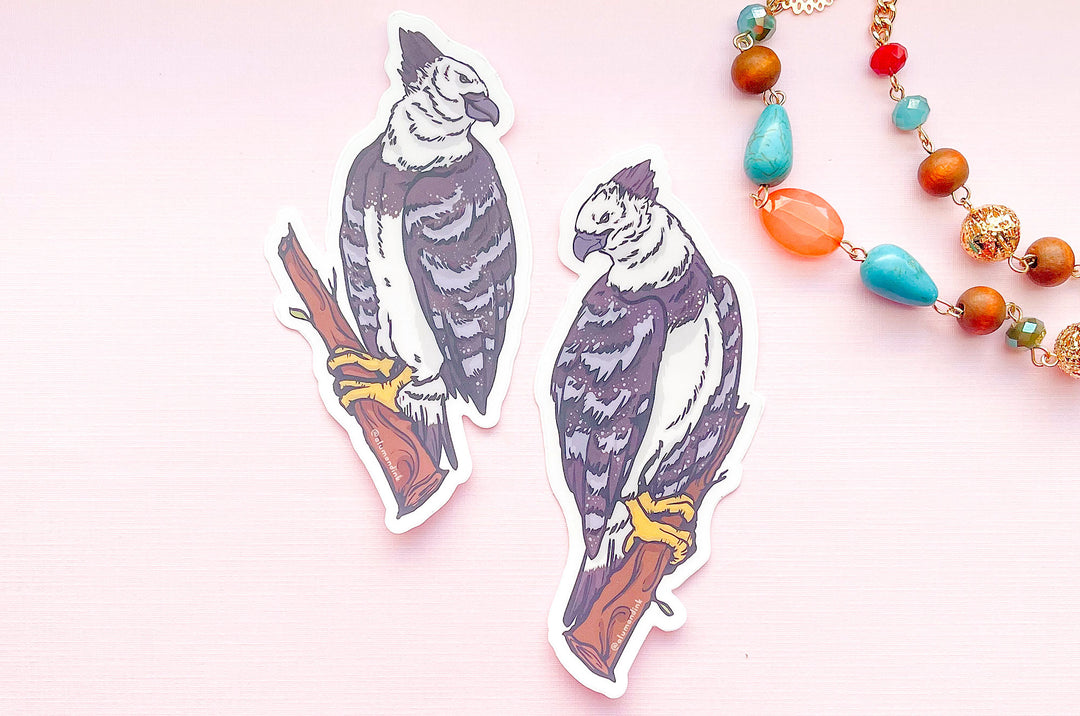 Harpy Eagles Clear Vinyl Sticker Set