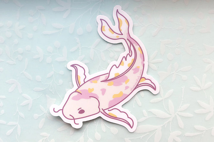 Pastel Koi Fish Vinyl Sticker