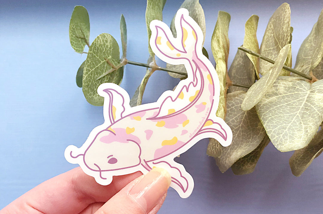 Pastel Koi Fish Vinyl Sticker