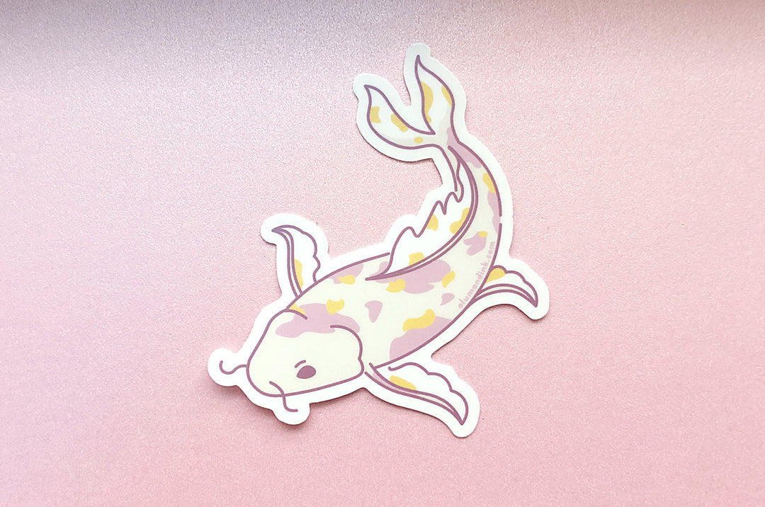 Pastel Koi Fish Vinyl Sticker