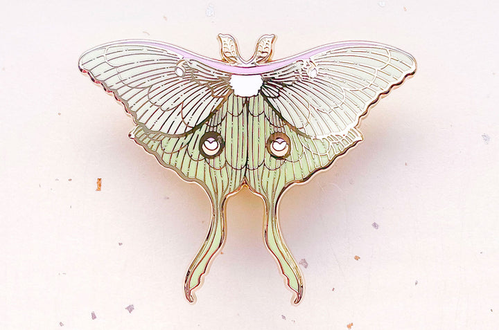 Luna Moth (Actias luna) Enamel Pin