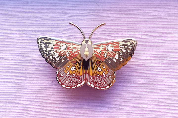 Mormon Metalmark Butterfly (Apodemia mormo) Enamel Pin