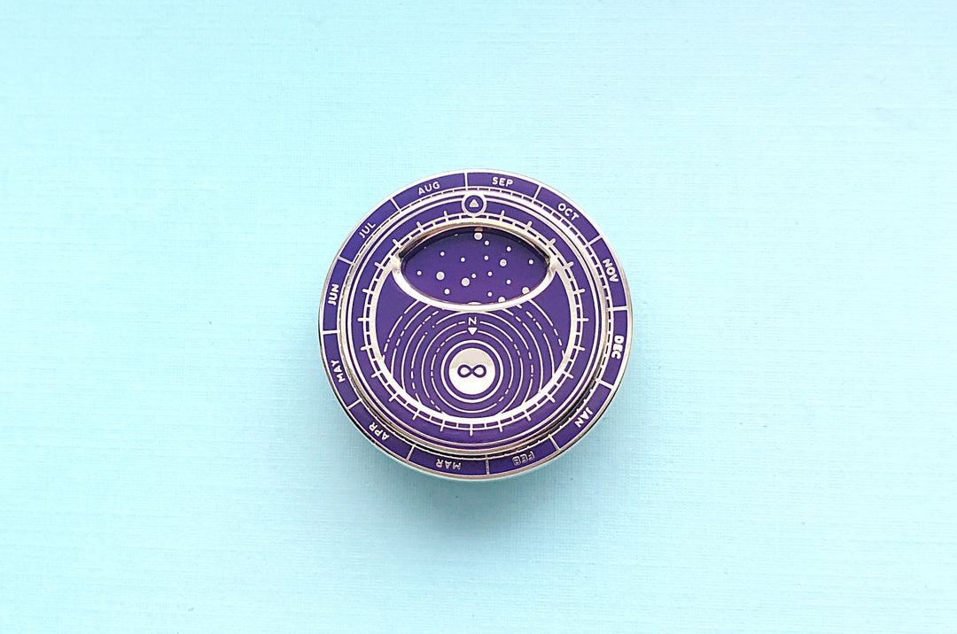 Purple Mini Planisphere Enamel Pin