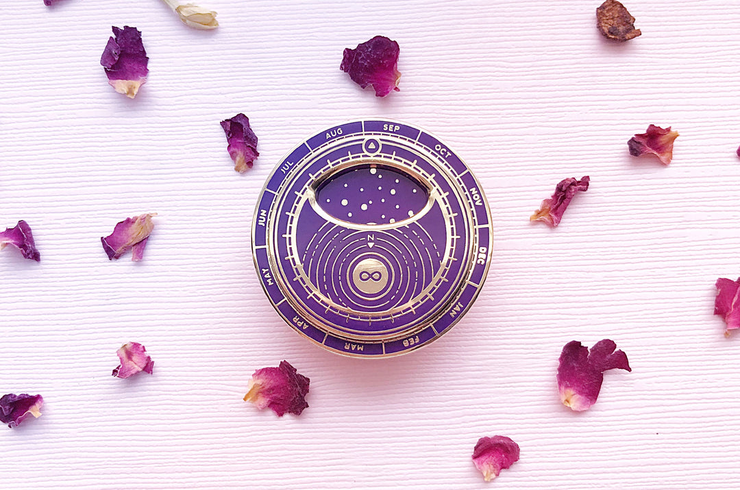 Purple Mini Planisphere Enamel Pin