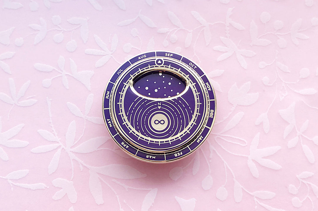 Purple Mini Planisphere Enamel Pin