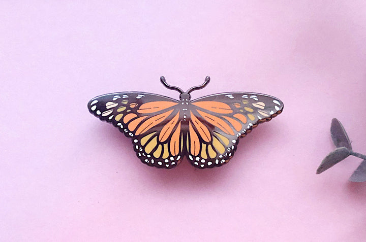 Monarch Butterfly (Danaus plexippus) Enamel Pin