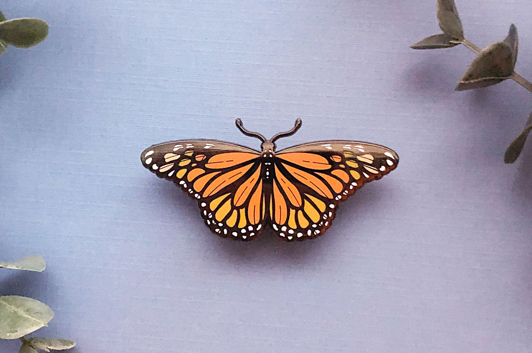 Monarch Butterfly (Danaus plexippus) Enamel Pin