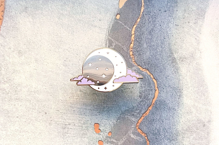 Moon Phase Enamel Pin