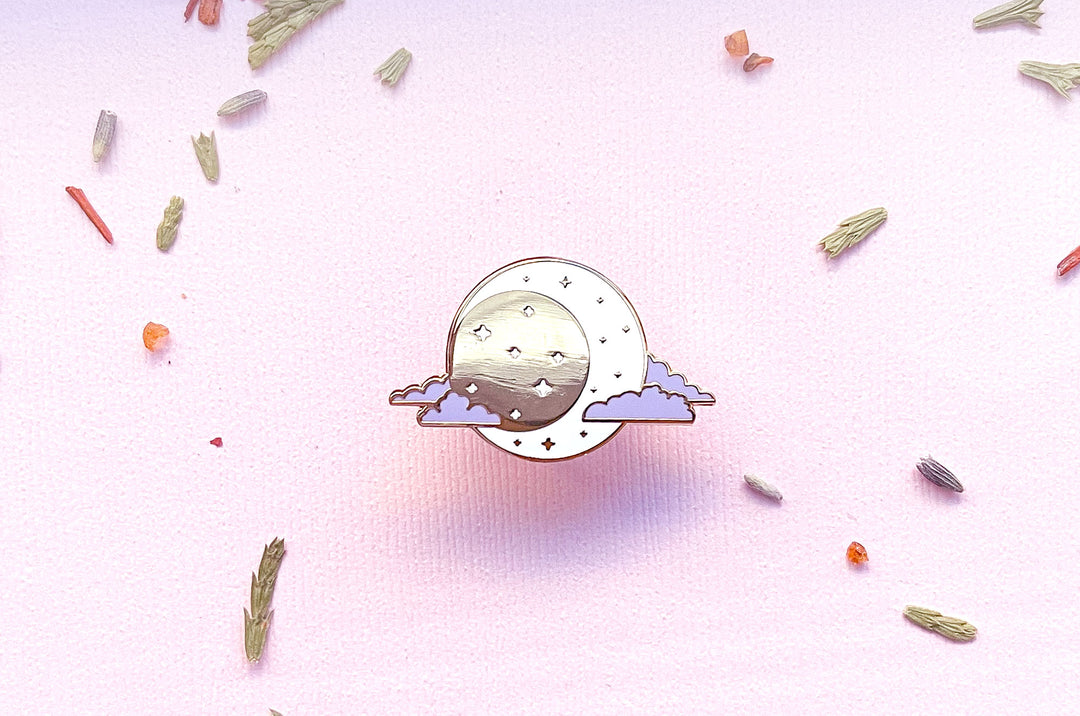 Moon Phase Enamel Pin