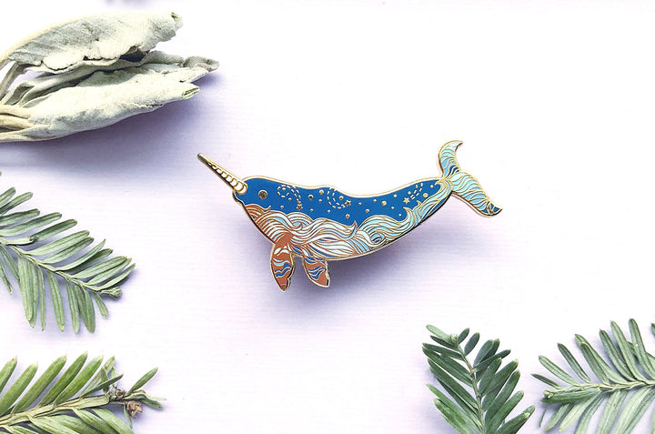 Starry Narwhal Pin (Seconds)