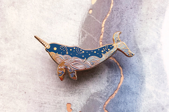 Starry Narwhal Pin (Seconds)