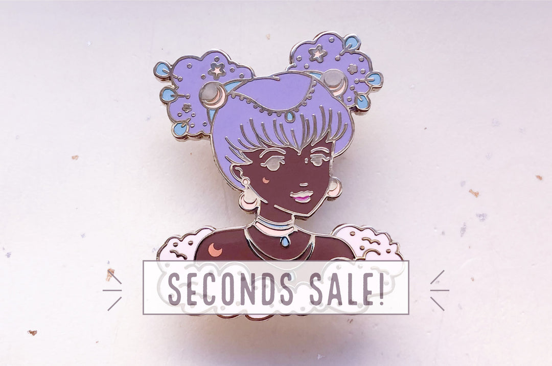 October Witch Opal Enamel Pin (Seconds)