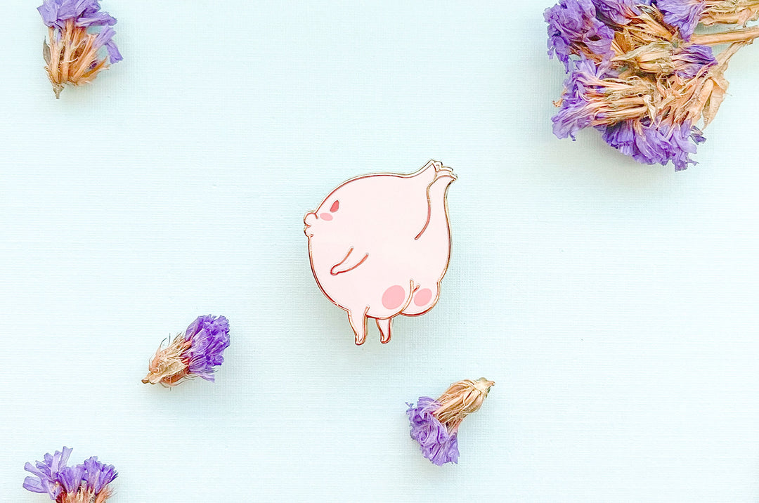 Onion Buns Enamel Pin