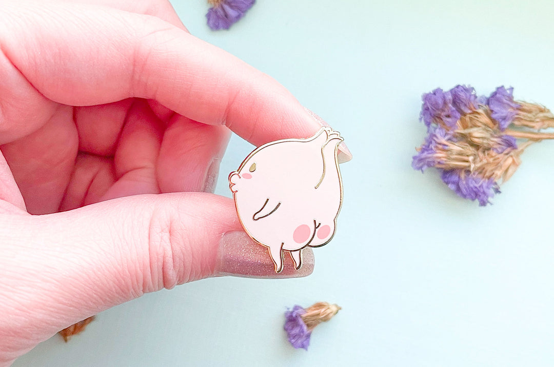 Onion Buns Enamel Pin