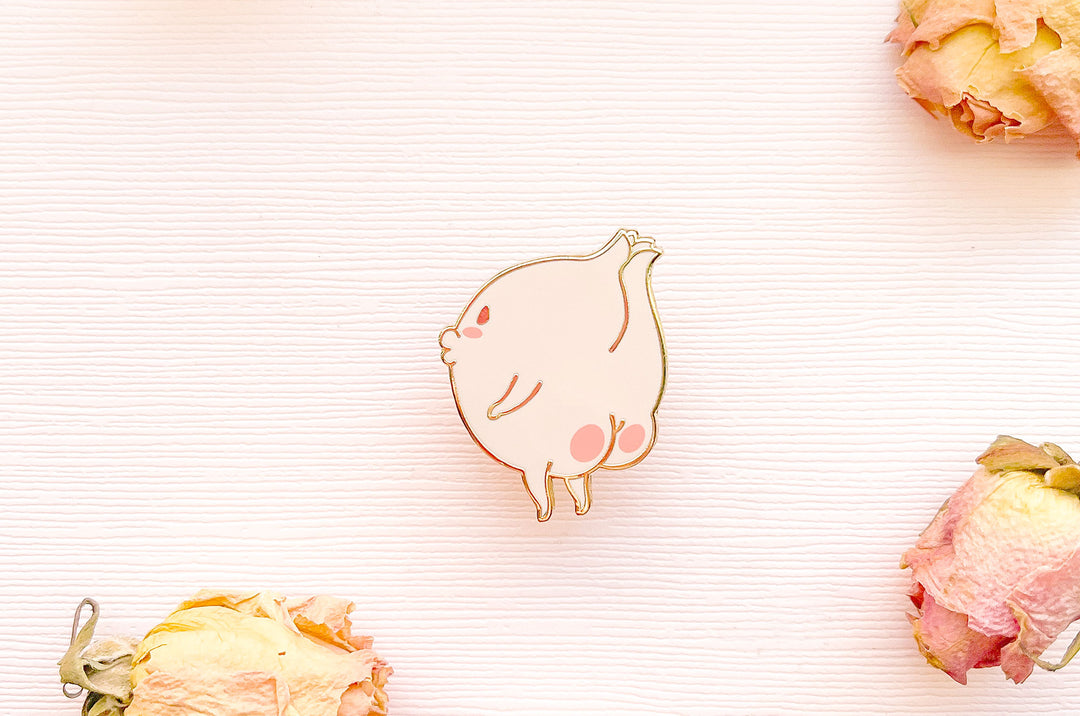 Onion Buns Enamel Pin