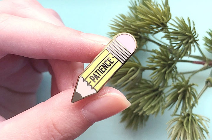 Short on Patience Pencil Enamel Pin