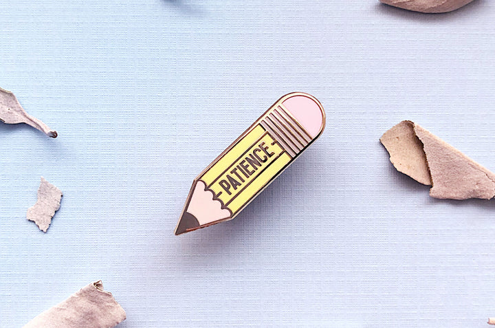 Short on Patience Pencil Enamel Pin