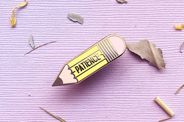 Short on Patience Pencil Enamel Pin