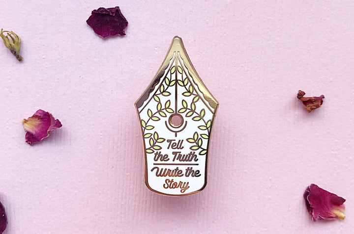 Write the Story Fountain Pen Enamel Pin