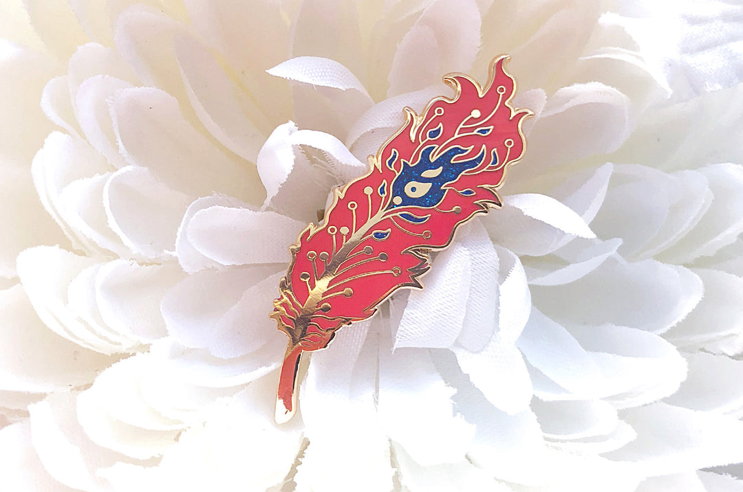 Phoenix Feather Pin