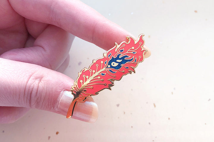 Phoenix Feather Pin