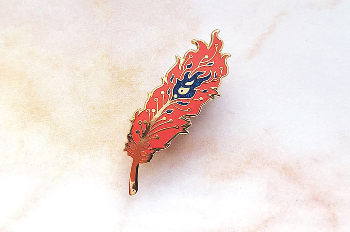 Phoenix Feather Pin