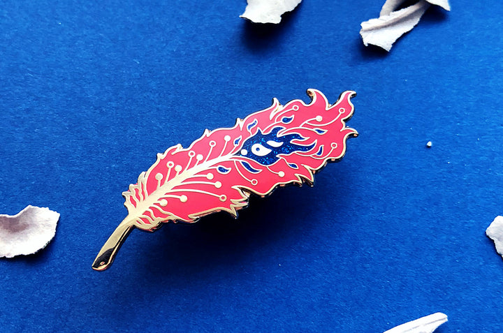 Phoenix Feather Pin