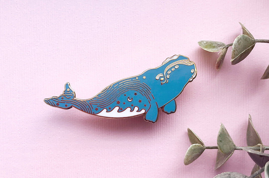 Star Trails Right Whale (Pathways Through the Stars) Pin
