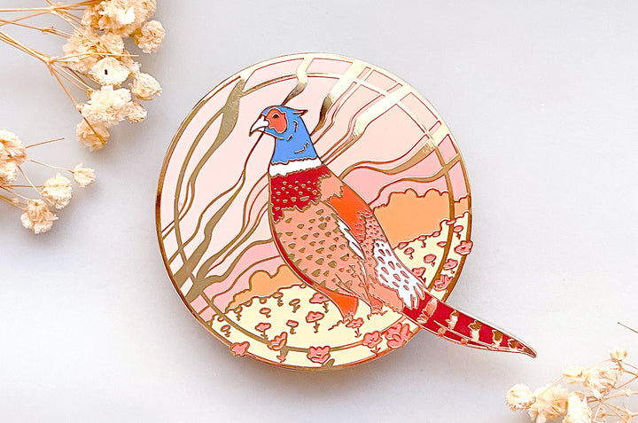 Ring-Necked Pheasant Enamel Pin