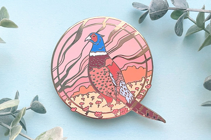 Ring-Necked Pheasant Enamel Pin