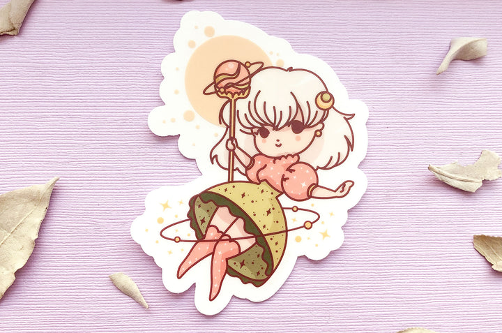 Space Fairy Clear Vinyl Sticker