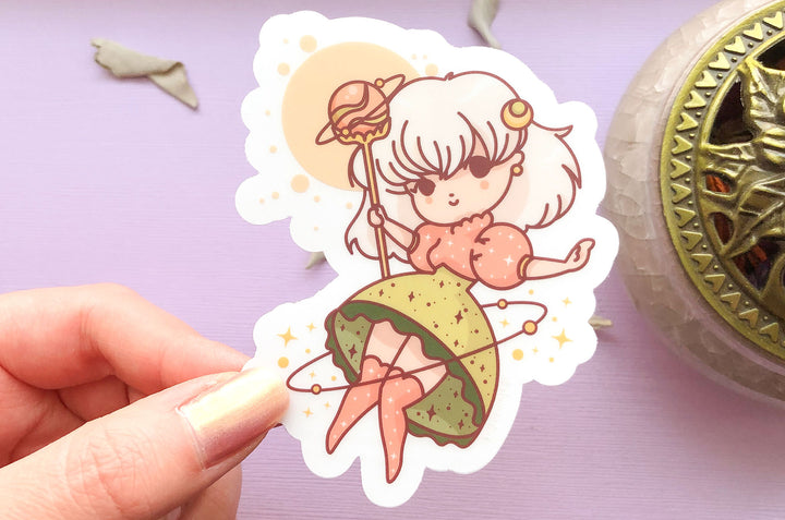 Space Fairy Clear Vinyl Sticker