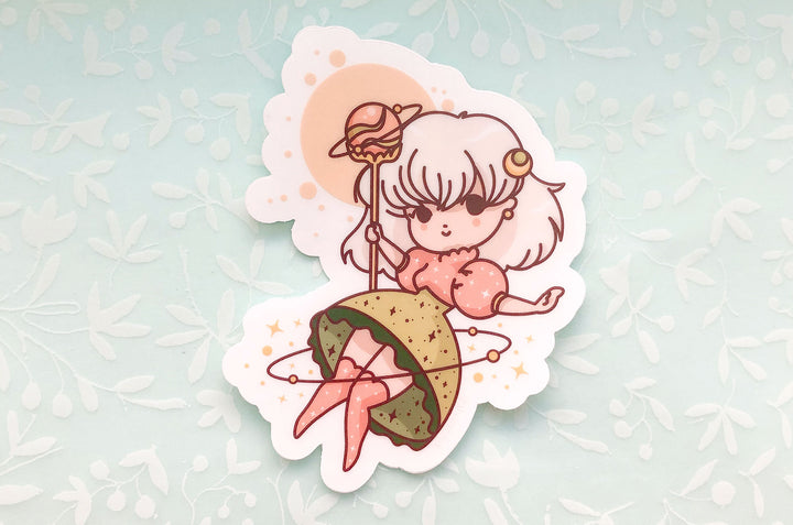 Space Fairy Clear Vinyl Sticker