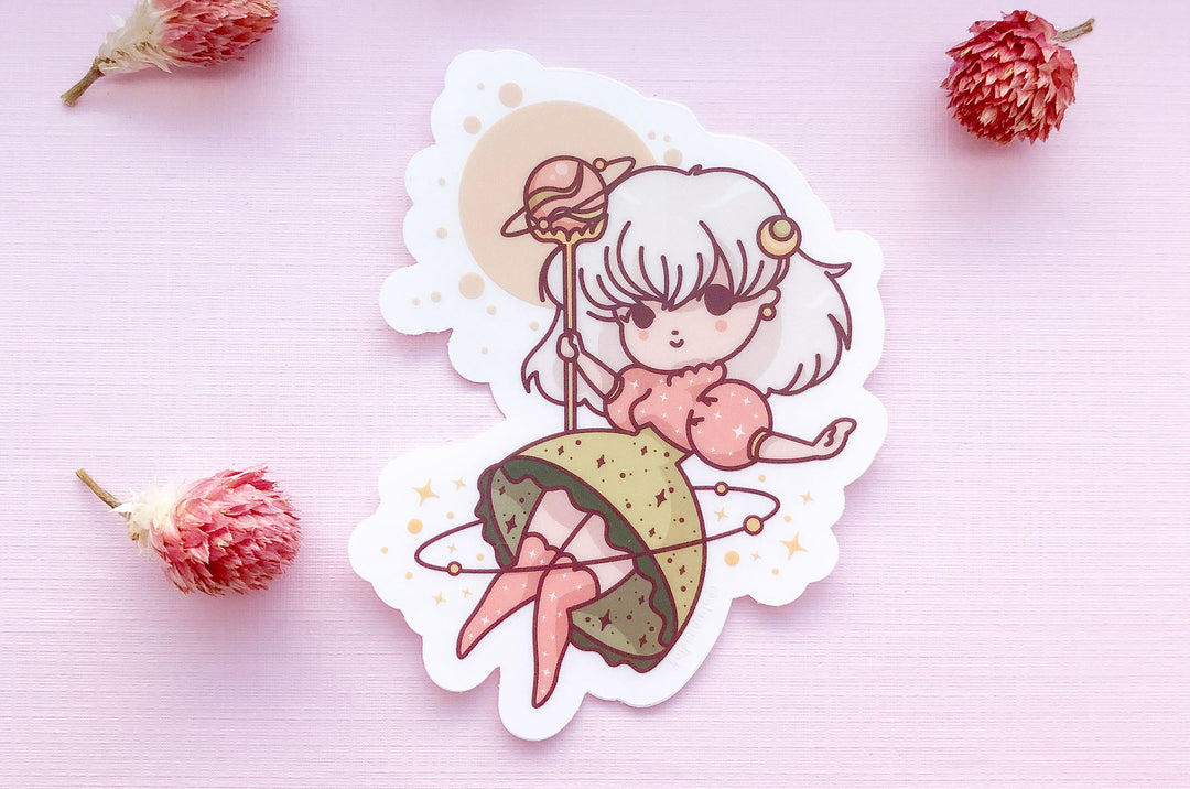 Space Fairy Clear Vinyl Sticker