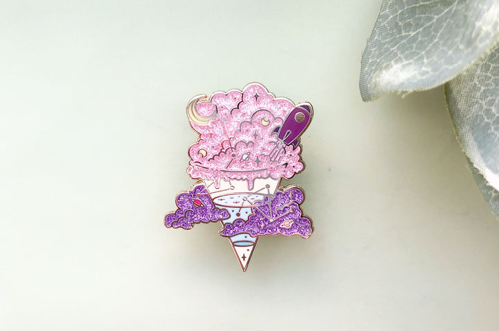 Space Ice Cream Cone Enamel Pin